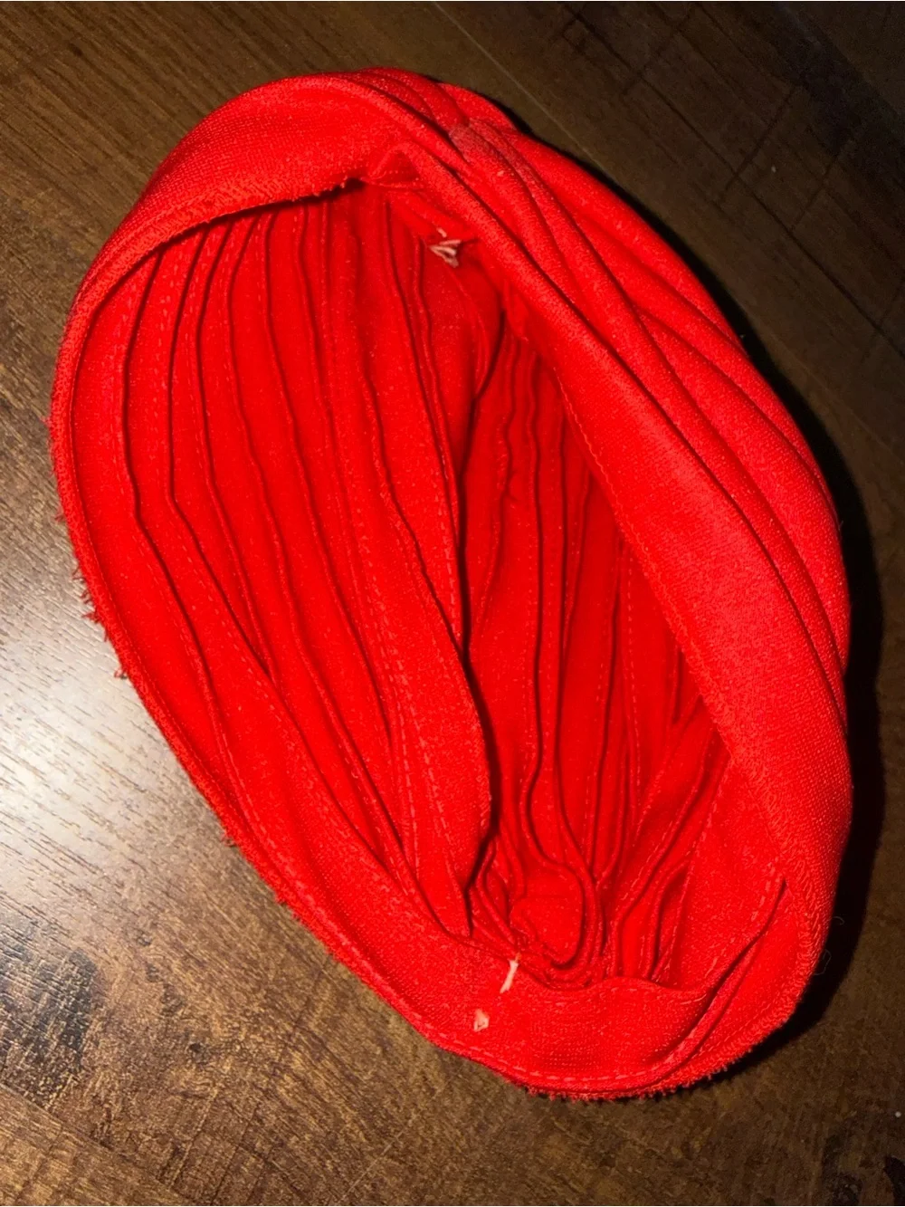 Red Pleated Turban Headband - Women's Accessory (2 of them)